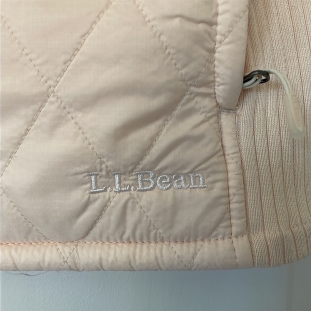 L.L. BEAN vest size S peach yellow fleece lined womens - Picture 5 of 8